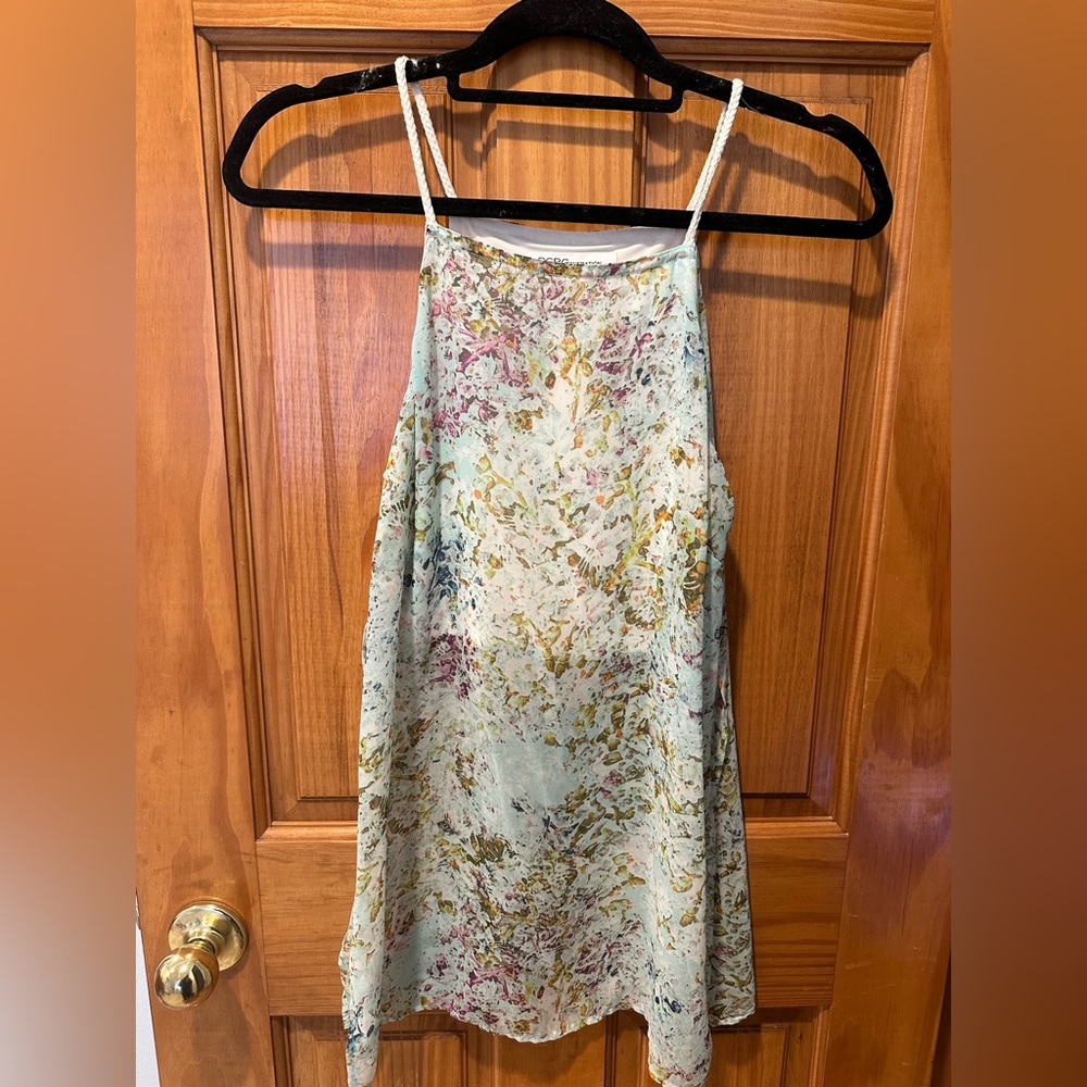 BCBGeneration multi-color lace blouse